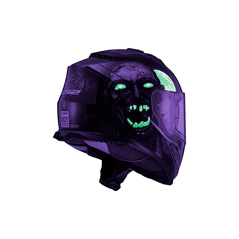 LS2 Helmets Assault Full Face Motorcycle Helmet W/SunShield (I Heart