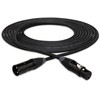 DMX-403 3-Pin XLR3M to XLR3F Cable, Black; Nickel Connectors; Flexible