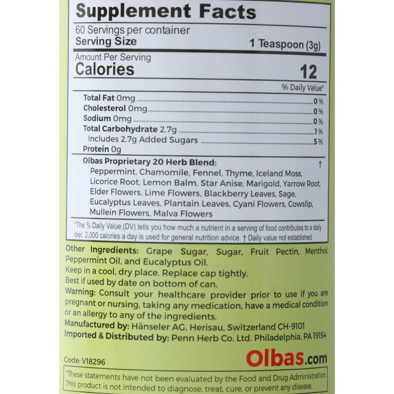 Olbas Herbal Tea Mix, 7 oz