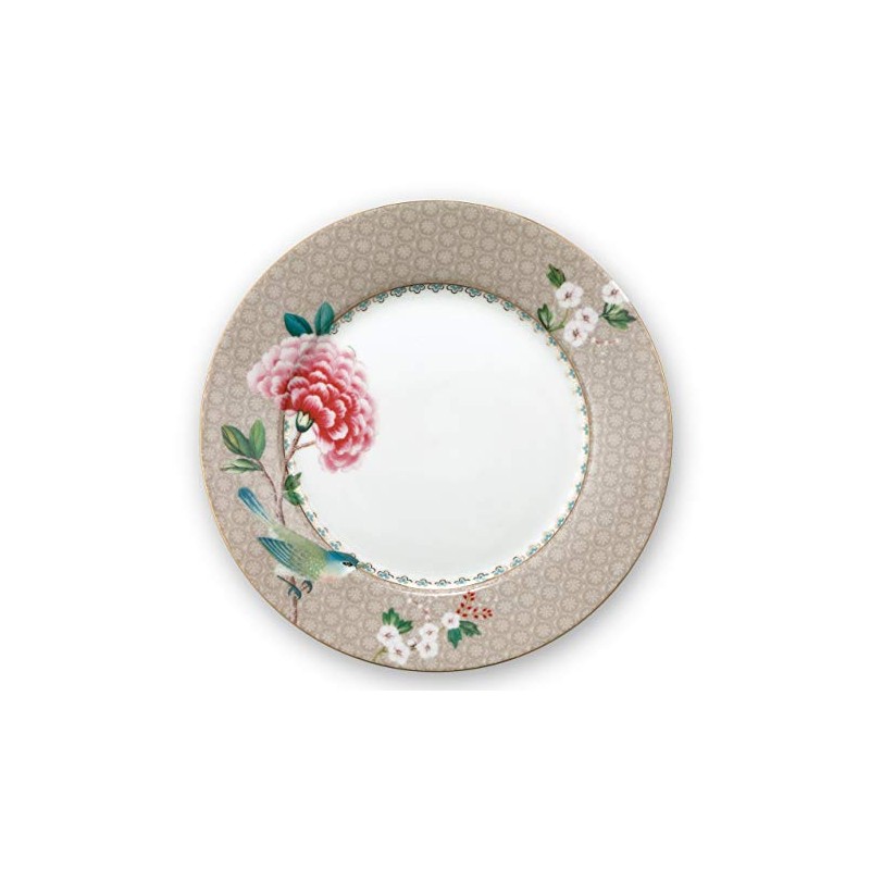 Essenza Home Pip Studio 26-51001211 Blushing Birds Bread Plate Khaki