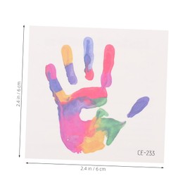 Gatuida 24PCS Rainbow Face Stickers Vibrant Body Temporary for Pride Events Colorful Gradient Design for Festivals and Parties Fun Accessories for Ages