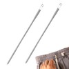 2pcs Drawstring Threader Tool, Metal Spring Threader Drawstring Tool Flexible