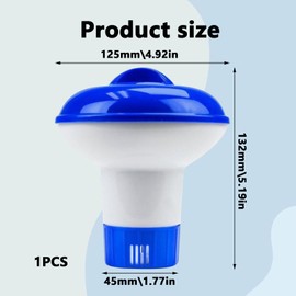 Floating Chlorine Dispenser,Chlorine Tablet Dispenser 5 Inch Hot Tub Chlorine Dispenser,Chlorine Tablet Holder,Chlorine Dispenser for Hot Tub,Chlorine Dispenser for Swimming Pool,Spa,Water Park