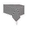 Creative Converting Plastic Banquet Table Cover, Black Check - 108x54in