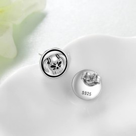 Anime Stud Earrings 925 Sterling Silver Cosplay Jewelry Accessory for Women Man