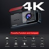 WiFi Dashcam Car Front, 4K UHD Car Camera with 64G