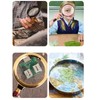 Magnifying Glass 5X 13X 20X Handheld Magnifier UV Light with