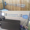 2 Pack Pool Pole Hanger/Hook, Pool Cleaning Tool Holder and