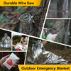 Graxury 14-in-1 Multi-Purpose Emergency Survival Kit & Camping Accessories, Flint,
