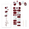XEAOHESY 1 Sheet 20pcs Christmas Semi Cured Gel Nail Strips,