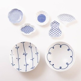 Bean dish and flat tea bowl pair cute Nordic style set cosmetic box