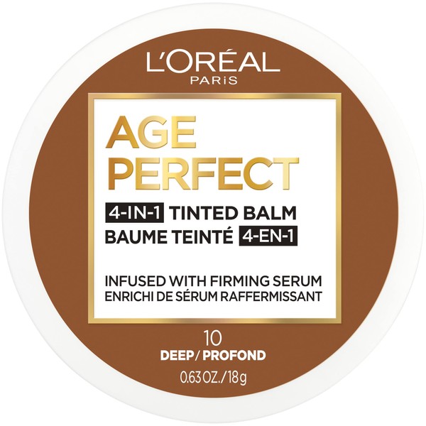 L'Oreal Paris Age Perfect 4-in-1 Tinted Balm, Anti Aging Foundation,