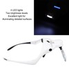 Rechargeable Headband Magnifier Hands Free Head Magnifying Glasses with 4