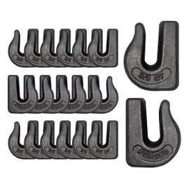 20 Pack Heavy Duty 3/8" Weld On Grab Hook, Grade 70 Clevis Chain Hook for Trailer, Truck, Rigging, Flatbed, Tractors, Loader, Bucket, Tie Down (20)