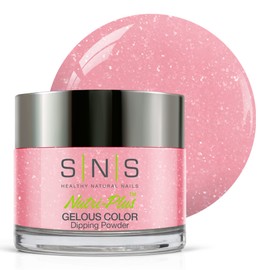 SNS Nail Dip Powder, Gelous Color Dipping Powder - Pink Platforms (Pink/Pastel Shimmer) - Long-Lasting Acrylic Nail Color & Polish Lasts 14 Days - Low-Odor & No UV Lamp Required - 1.5 Oz
