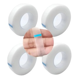 12 Cintas Transpore Transparentes Para Extensión De Pestañas