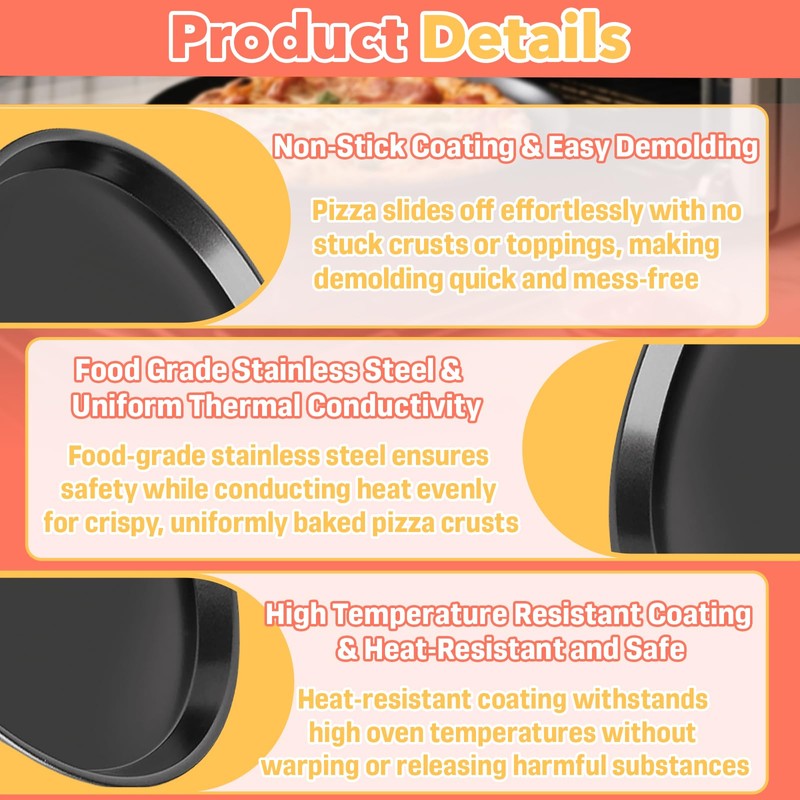 13 Inch Nonstick Pizza Pan for Breville Smart Oven -