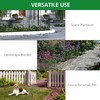 Outsunny Garden Fence Animal Barrier for Dogs, 4 Pack, 44