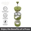 Oggi French Press Coffee Maker (12oz)- Borosilicate Glass, Coffee Press,