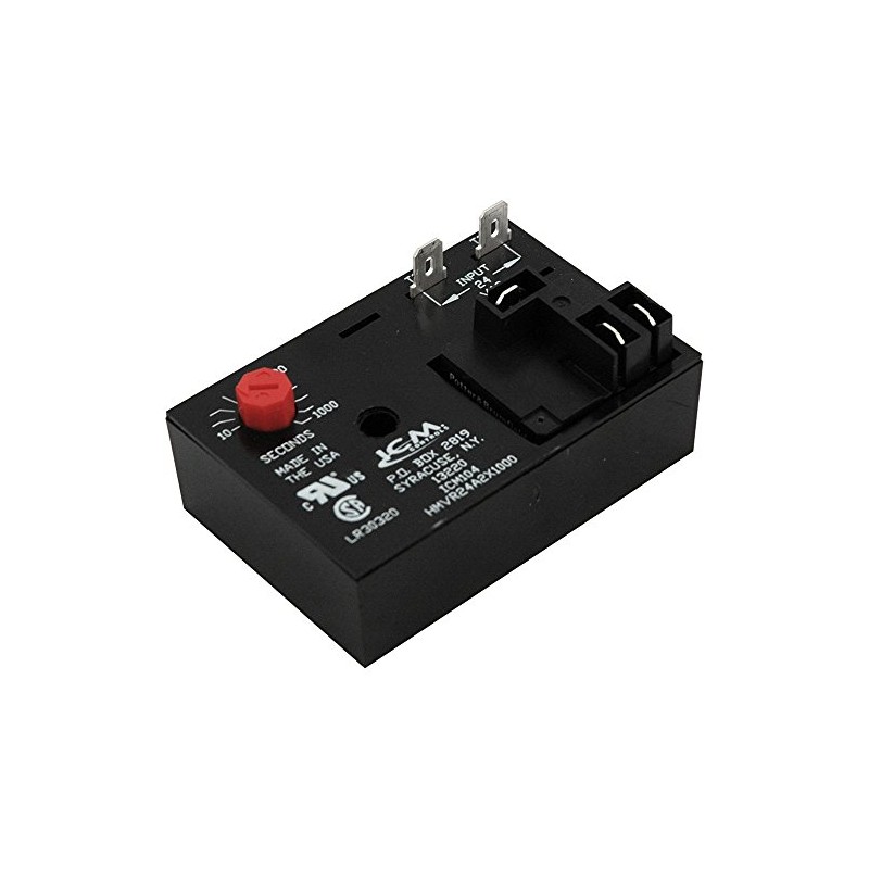 ICM Controls ICM104 Delay-on-Make Timer with 10-1,000 Seconds Adjustable Time