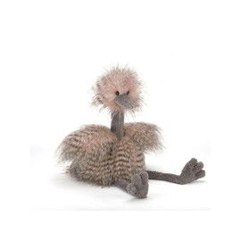 Jellycat Mad Pet Odette Ostrich Stuffed Animal, 17 inches - Bird Plush Toy - Classic Children's Gift