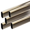 36" Satin Nickel Oval Closet Rod | Heavy Duty Wardrobe