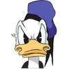 Angry Donald Duck Window Sticker Helmet Sticker Bumper Sticker Toolbox Sticker