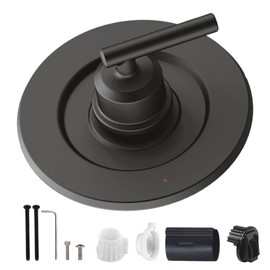 T2901BL Valve Trim Kit Replacement for Moen Gibson Posi-Temp Valve Trim Kit, Black Shower Handle Compatible with Moen Posi Temp Trim Kit Shower/Tub 2510/2520/2570/2590 Pressure balanced Valves