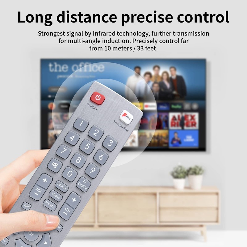 TCNOUMT Generic Replacement Remote Control Compatible for Sharp Aquos TV