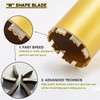 2 1/2 Inch Wet Core Drill Bits, DaduoRi 2.5" Core