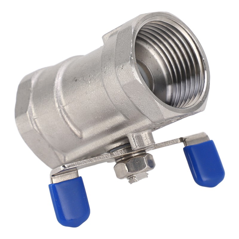 1in Full Port Ball Valve Stainless Steel Butterfly Shape Double