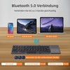 Mcbazel Faltbare Tastatur Bluetooth 5.0 mit Touchpad, Tragbare Kabellose Tastatur