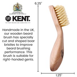 GB KENT Men's Beard Brush BRD2 Beard Brush