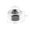 Wensilon 3/8-16 304 Stainless Steel Hex-Nuts (50pcs)