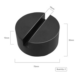 2 x Rubber Car Jack Pads, Rubber Pad for Car Jack, Rubber Jack Pad, Trolley Jack Support, Rubber Buffer for Car Jack, Car Rubber Pad Trolley Jack Accessories (Round)