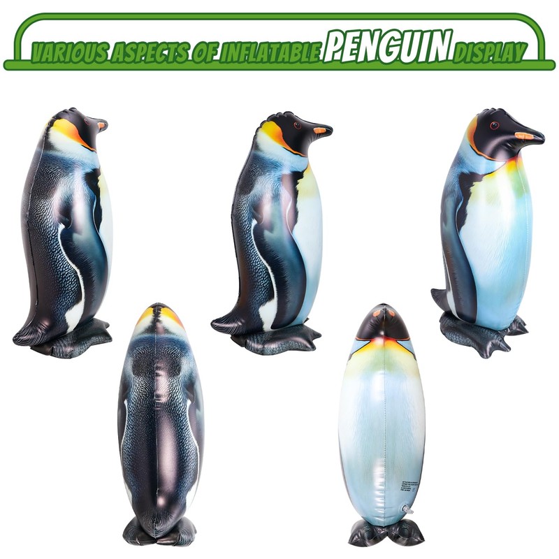 Inflatable Penguin Toy, Interesting Realistic Animal Figure Prop (1Pcs)