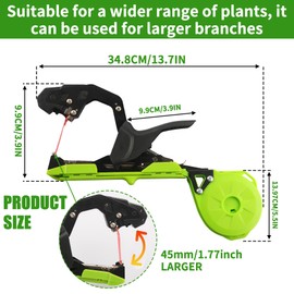 FYHBGR Plant Tying Machine,Handy Plant Binding Tape Tool, Quick Tying Grape Vines, Binding Tomato Vines, Lightweight Plant Tying Tools，More Durable Come with 10000pcs Staples 10 Rolls Tape