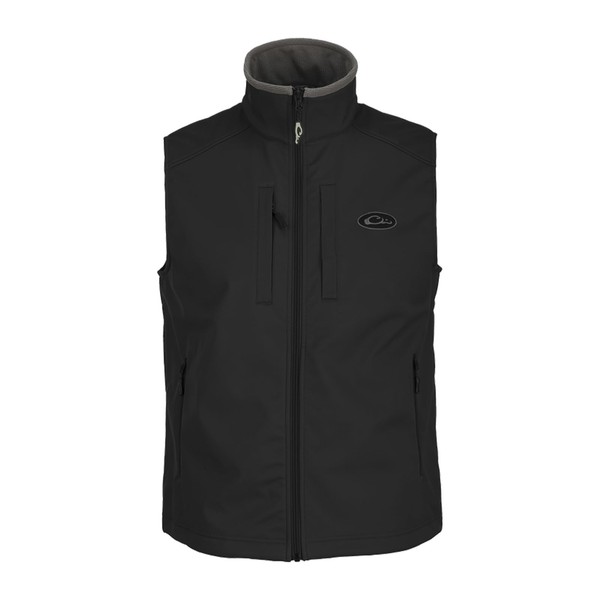 DRAKE Men's Windproof Water-Resistant Fleece Lined Soft Shell Solid Hunting