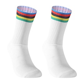 ROTAKUMA With Bike Team Aero Socks Seamless Anti Slip Cycling Socks Road Bicycle Socks Outdoor Racing Bike Compression Sport Sock (Color : Gray, Size : 39 45)