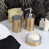 Brushed Gold Soap Dish Cup Dispenser Tray Golden