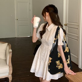 Women Ladies Cute Bear Plush Shoulder Bag Large Tote Handbag Purse Faux Fur Shopping Dating Bag