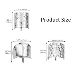 THJOPOKEEL 3 Pcs Hair Cuffs Ponytail Holder, Ponytail Cuff Tail Hairpins Clip, Metal High Tail Hair Clip Ponytail Hair Clip for Ladies Long Hair, Ponytail Hair Bands, Decorative Accessories for Women