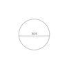 Unilux Pop Wall Clock Quartz System, Silent Ticking, Black