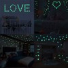 GLOWZEN Glow in the Dark Stickers, Wall Stickers, Luminous Stars+Round