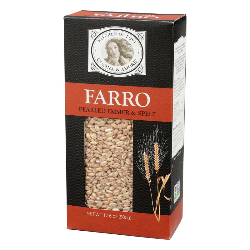 Cucina & Amore Pearled Farro from Italy 17.6 oz (Pack