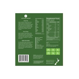 Antler Farms - 100% Grass Fed New Zealand Whey Protein Isolate, Unflavored, 2 lbs - Pure and Clean, 2 Ingredients, Delicious, Cold Processed