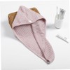 Baluue 1pc Ultra Absorbent Waffle Hair Towel Fast Drying Hair