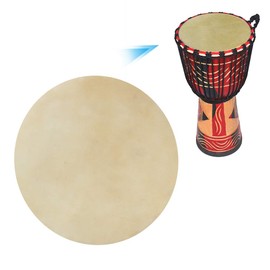 Pack of 2 Buffalo Drum Heads, Buffalo Leather, Round Drum, Beige Fur Drum, Round Shape Drum Head for African Bongo Drums and Bongo Drum (9.0 Inches)