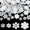 NBEADS 100 Pcs 4 Styles Mini Snowflake Ornaments, Mini Snowflakes