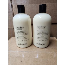Philosophy Purity Made Simple One-Step Facial Cleanser- 472 mL 16 oz NEW  Lot 2